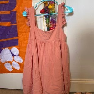 Coral vestique dress